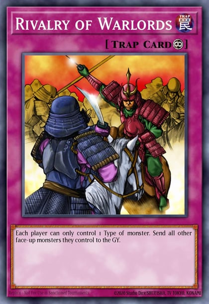 Rivalry of Warlords (Quarter Century Secret Rare), Quarter Century Bonanza RA03-EN075