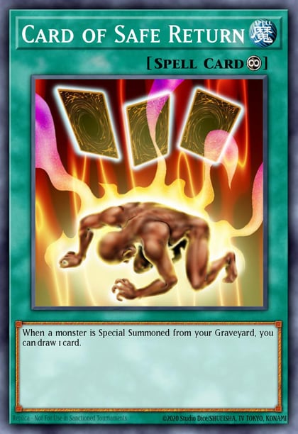 Card of Safe Return (Quarter Century Secret Rare), Quarter Century Bonanza RA03-EN114