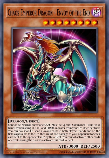 Chaos Emperor Dragon - Envoy of the End (Platinum Secret Rare), Quarter Century Bonanza RA03-EN133