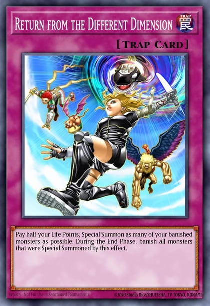 Return from the Different Dimension (Quarter Century Secret Rare), Quarter Century Bonanza RA03-EN140