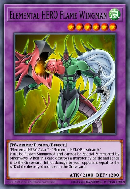 Elemental HERO Flame Wingman (Platinum Secret Rare), Quarter Century Bonanza RA03-EN152