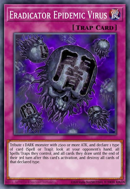 Eradicator Epidemic Virus (Platinum Secret Rare), Quarter Century Bonanza RA03-EN183