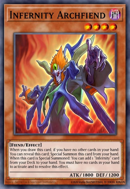 Infernity Archfiend (Quarter Century Secret Rare), Quarter Century Bonanza RA03-EN220