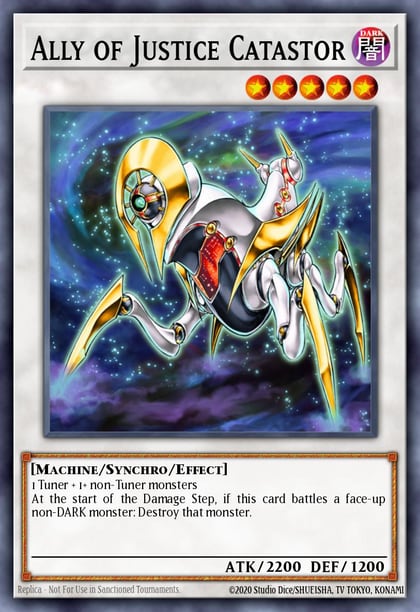 Ally of Justice Catastor (Platinum Secret Rare), Quarter Century Bonanza RA03-EN222