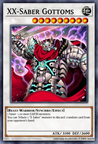 XX-Saber Gottoms (Platinum Secret Rare), Quarter Century Bonanza RA03-EN226