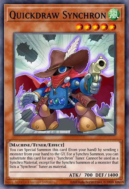 Quickdraw Synchron (Quarter Century Secret Rare), Quarter Century Bonanza RA03-EN228