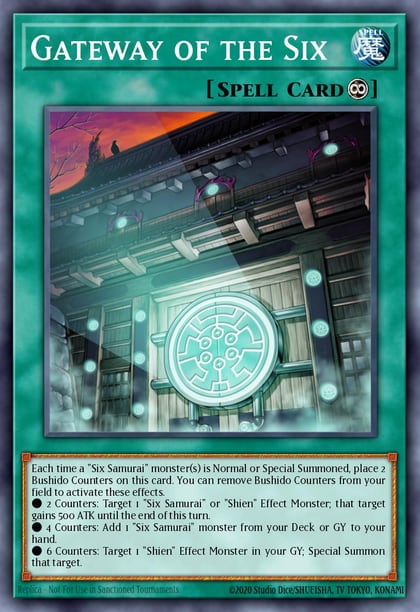 Gateway of the Six (Quarter Century Secret Rare), Quarter Century Bonanza RA03-EN229