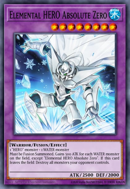 Elemental HERO Absolute Zero (Platinum Secret Rare), Quarter Century Bonanza RA03-EN231