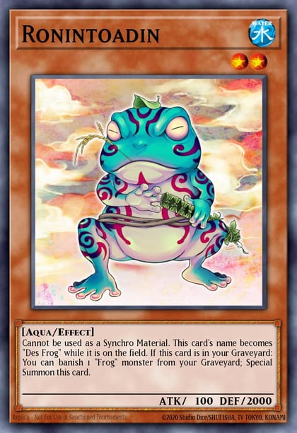 Ronintoadin (Platinum Secret Rare), Quarter Century Bonanza RA03-EN236