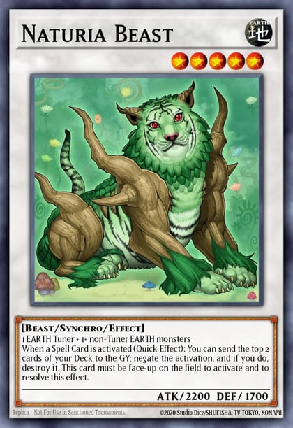 Naturia Beast (Platinum Secret Rare), Quarter Century Bonanza RA03-EN238