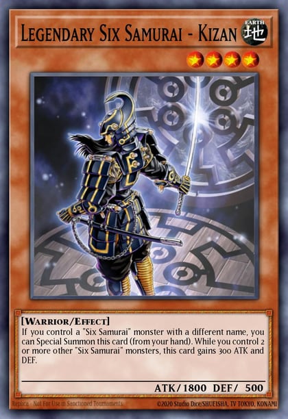 Legendary Six Samurai - Kizan (Platinum Secret Rare), Quarter Century Bonanza RA03-EN249