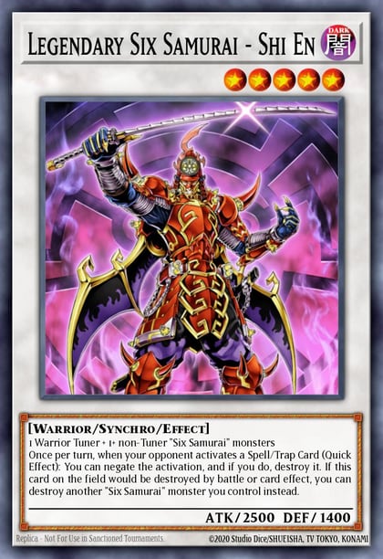 Legendary Six Samurai - Shi En (Quarter Century Secret Rare), Quarter Century Bonanza RA03-EN250