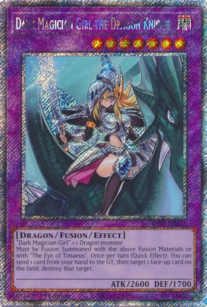 Dark Magician Girl the Dragon Knight (Platinum Secret Rare), Quarter Century Bonanza RA03-EN258