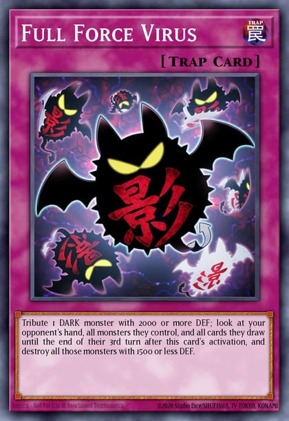 Full Force Virus (Platinum Secret Rare), Quarter Century Bonanza RA03-EN267