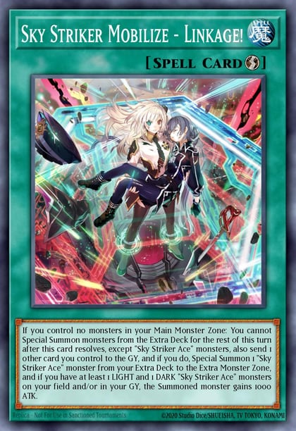 Sky Striker Mobilize - Linkage! (Platinum Secret Rare), Quarter Century Bonanza RA03-EN274