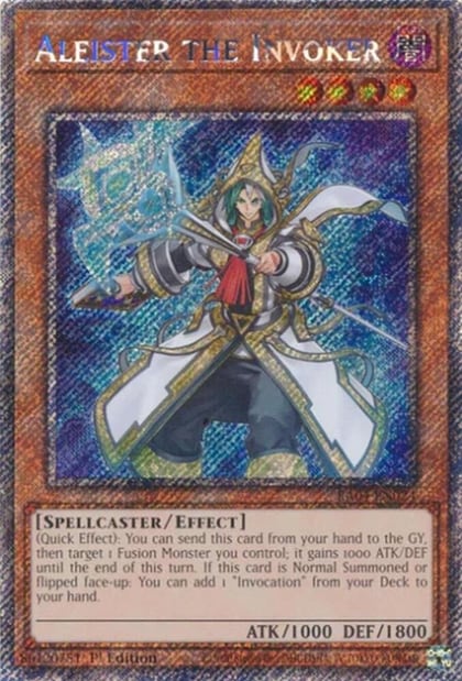 Aleister the Invoker (Alternate Art) (Platinum Secret Rare), Quarter Century Stampede RA04-EN024