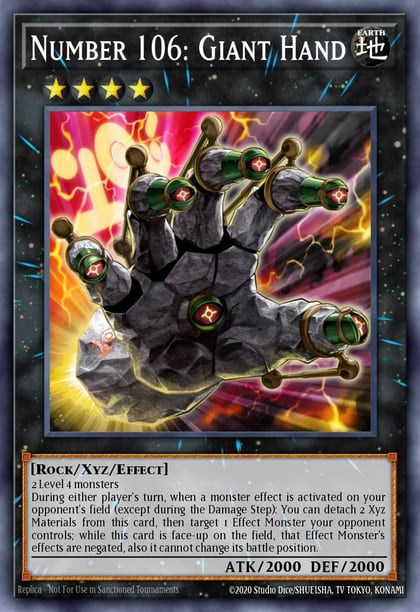 Number 106: Giant Hand (UR), Quarter Century Stampede RA04-EN066