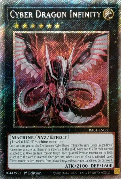 Cyber Dragon Infinity (Platinum Secret Rare), Quarter Century Stampede RA04-EN068