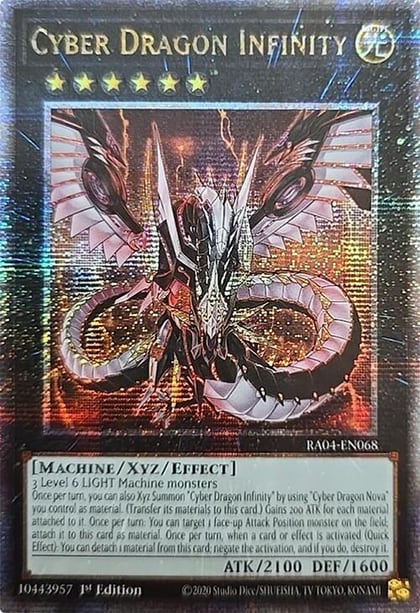 Cyber Dragon Infinity (Quarter Century Secret Rare), Quarter Century Stampede RA04-EN068