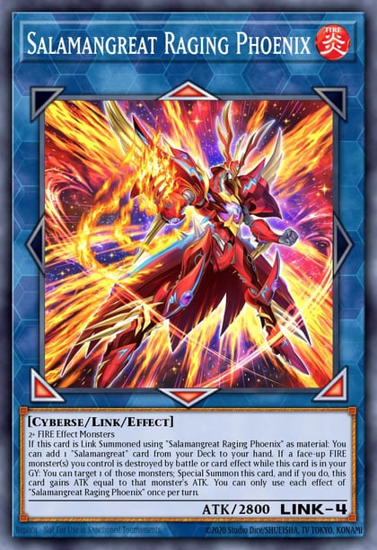 Salamangreat Raging Phoenix (Platinum Secret Rare), Quarter Century Stampede RA04-EN083
