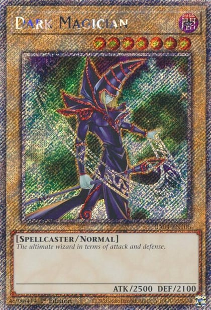 Dark Magician (6th Art) (Platinum Secret Rare), Quarter Century Stampede RA04-EN106