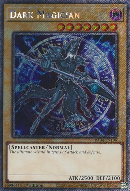 Dark Magician (7th Art) (Platinum Secret Rare), Quarter Century Stampede RA04-EN106