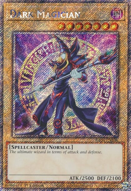 Dark Magician (8th Art) (Platinum Secret Rare), Quarter Century Stampede RA04-EN106