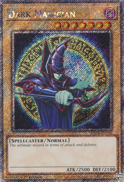 Dark Magician (9th Art) (Platinum Secret Rare), Quarter Century Stampede RA04-EN106