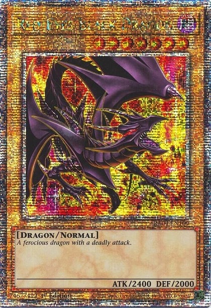 Red-Eyes Black Dragon (8th Art) (Quarter Century Secret Rare), Quarter Century Stampede RA04-EN109