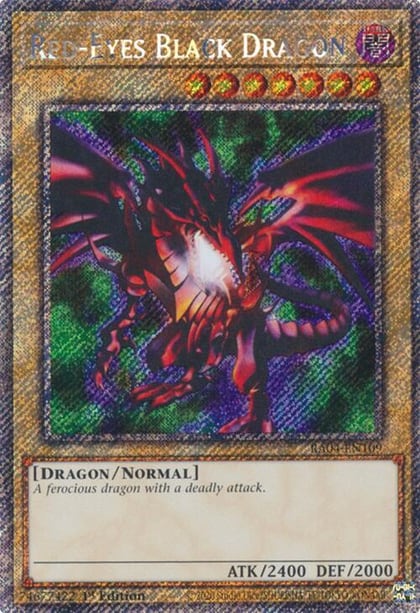 Red-Eyes Black Dragon (4th Art) (Platinum Secret Rare), Quarter Century Stampede RA04-EN109