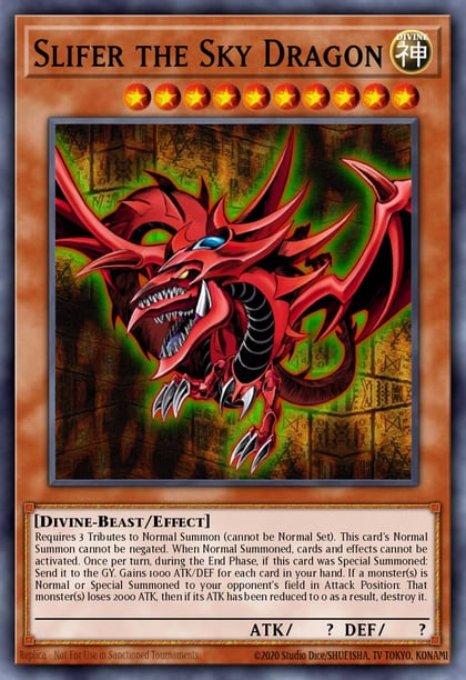 Slifer the Sky Dragon (Platinum Secret Rare), Quarter Century Stampede RA04-EN117