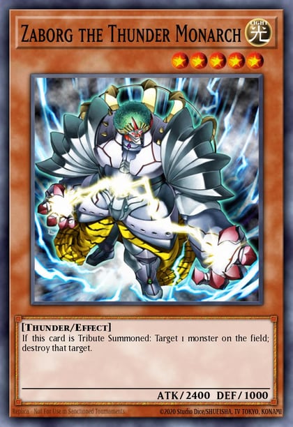 Zaborg the Thunder Monarch (Platinum Secret Rare), Quarter Century Stampede RA04-EN125