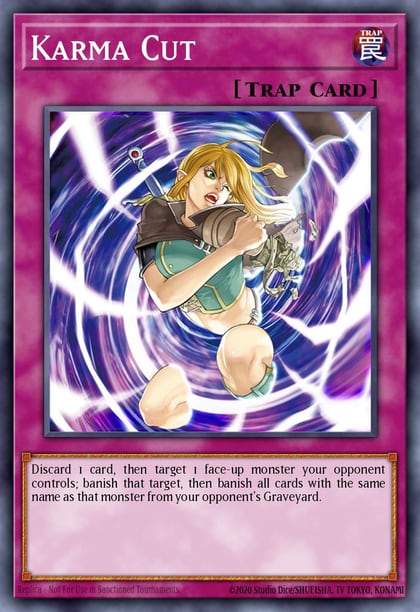 Karma Cut (Quarter Century Secret Rare), Quarter Century Stampede RA04-EN128
