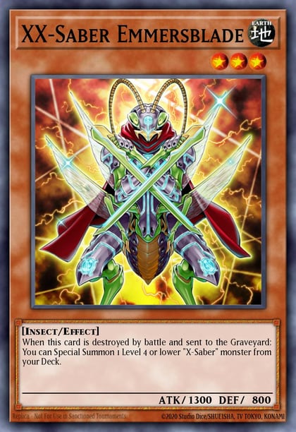 XX-Saber Emmersblade (Platinum Secret Rare), Quarter Century Stampede RA04-EN141