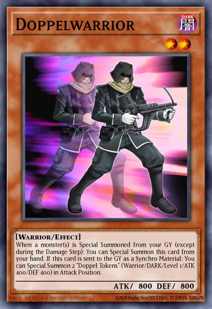 Doppelwarrior (Platinum Secret Rare), Quarter Century Stampede RA04-EN147