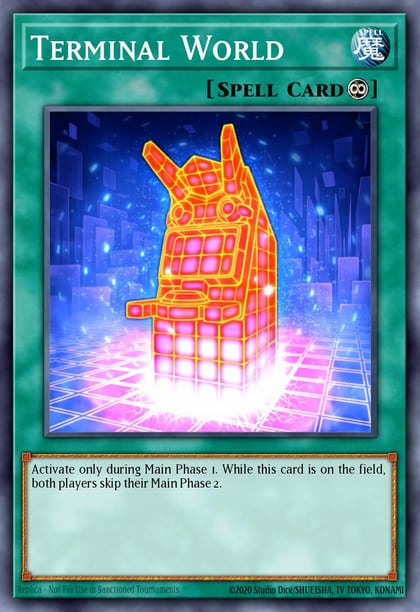 Terminal World (Platinum Secret Rare), Quarter Century Stampede RA04-EN148