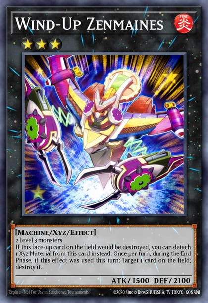 Wind-Up Zenmaines (Quarter Century Secret Rare), Quarter Century Stampede RA04-EN168
