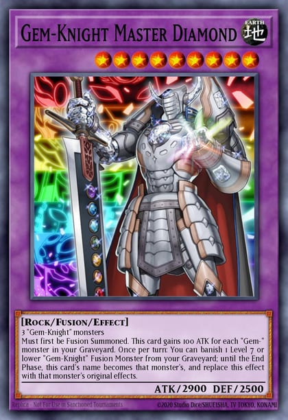 Gem-Knight Master Diamond (Platinum Secret Rare), Quarter Century Stampede RA04-EN178