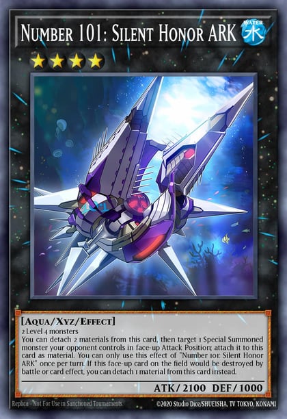 Number 101: Silent Honor ARK (Platinum Secret Rare), Quarter Century Stampede RA04-EN211