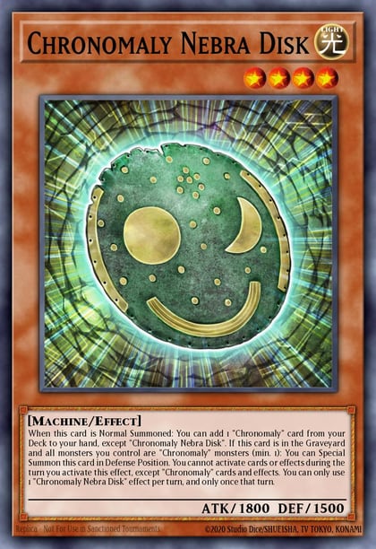 Chronomaly Nebra Disk (Quarter Century Secret Rare), Quarter Century Stampede RA04-EN213