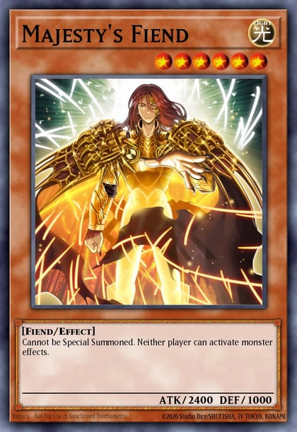 Majesty's Fiend (Quarter Century Secret Rare), Quarter Century Stampede RA04-EN216