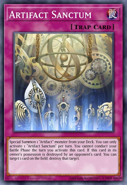 Artifact Sanctum (Quarter Century Secret Rare), Quarter Century Stampede RA04-EN217