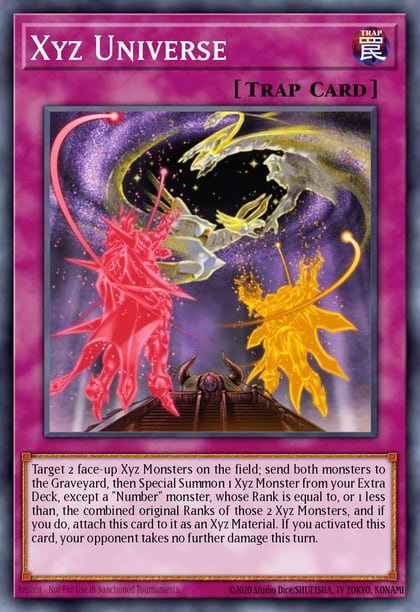 Xyz Universe (Platinum Secret Rare), Quarter Century Stampede RA04-EN218