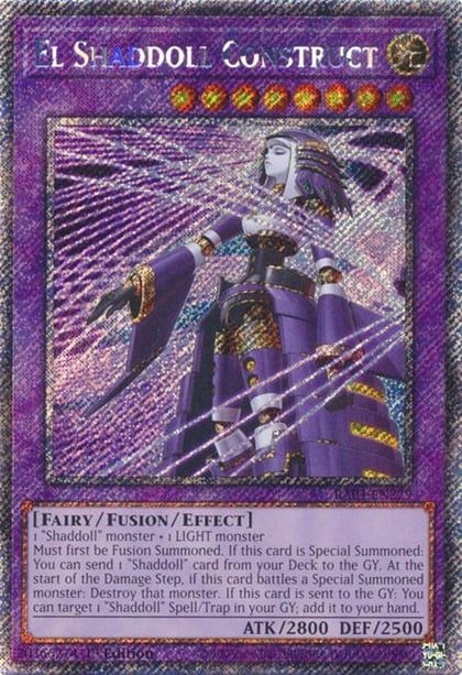 El Shaddoll Construct (Platinum Secret Rare) (Alternate Art), Quarter Century Stampede RA04-EN229