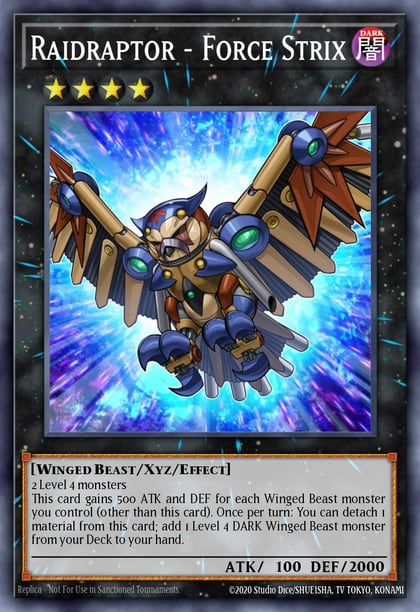Raidraptor - Force Strix (Platinum Secret Rare), Quarter Century Stampede RA04-EN243