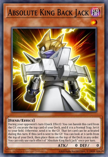 Absolute King Back Jack (Platinum Secret Rare), Quarter Century Stampede RA04-EN244