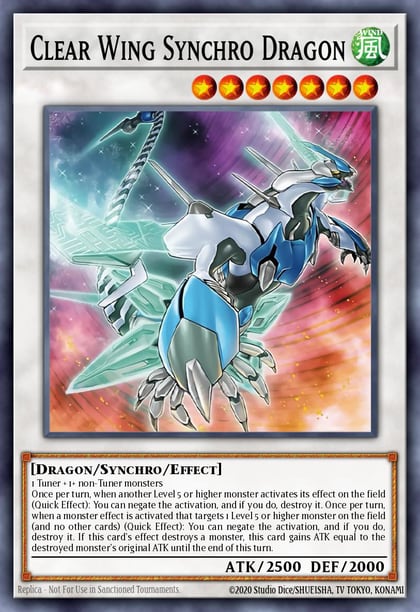 Clear Wing Synchro Dragon (Platinum Secret Rare), Quarter Century Stampede RA04-EN249