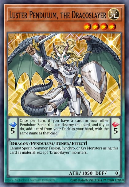 Luster Pendulum, the Dracoslayer (Quarter Century Secret Rare), Quarter Century Stampede RA04-EN252