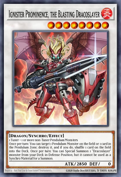 Ignister Prominence, the Blasting Dracoslayer (Quarter Century Secret Rare), Quarter Century Stampede RA04-EN253