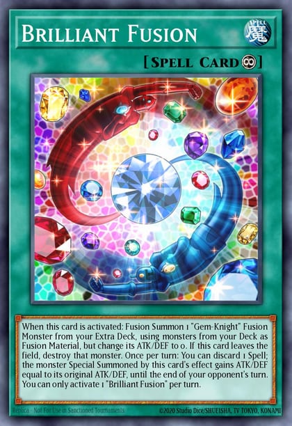 Brilliant Fusion (Platinum Secret Rare), Quarter Century Stampede RA04-EN254